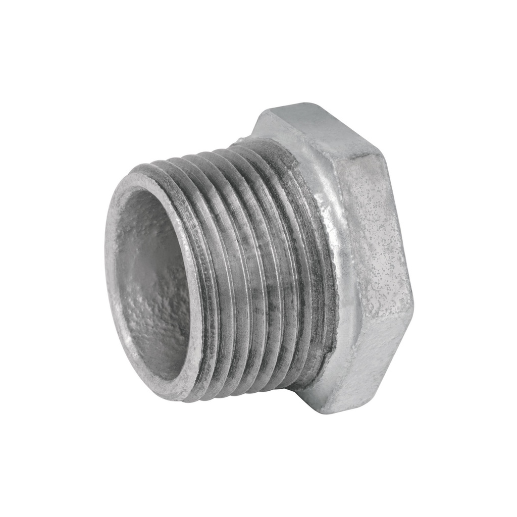 Reduccion bushing acero galvanizado 1'x 3/4', Foset