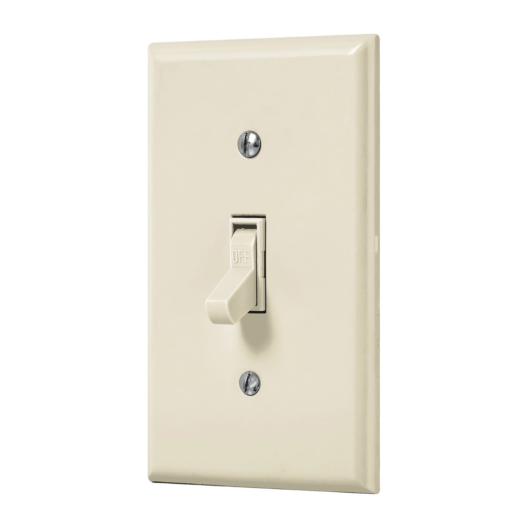 Placa armada interruptor sencillo, linea Standard, marfil