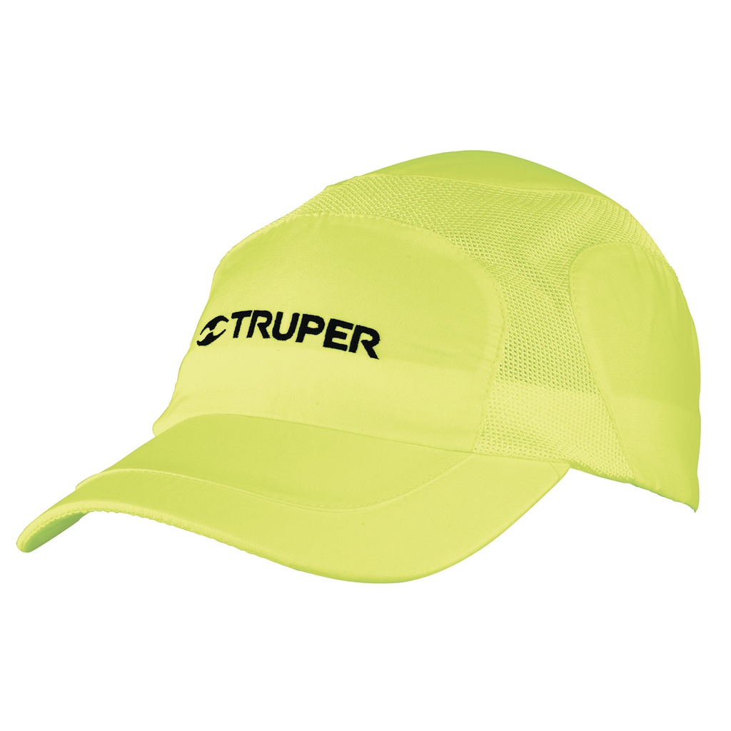 Gorra color verde, 100% poliester, Truper