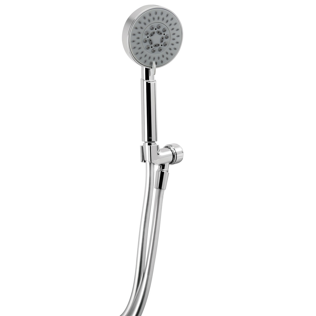 Regadera cromo de telefono 4' con soporte, Foset Element