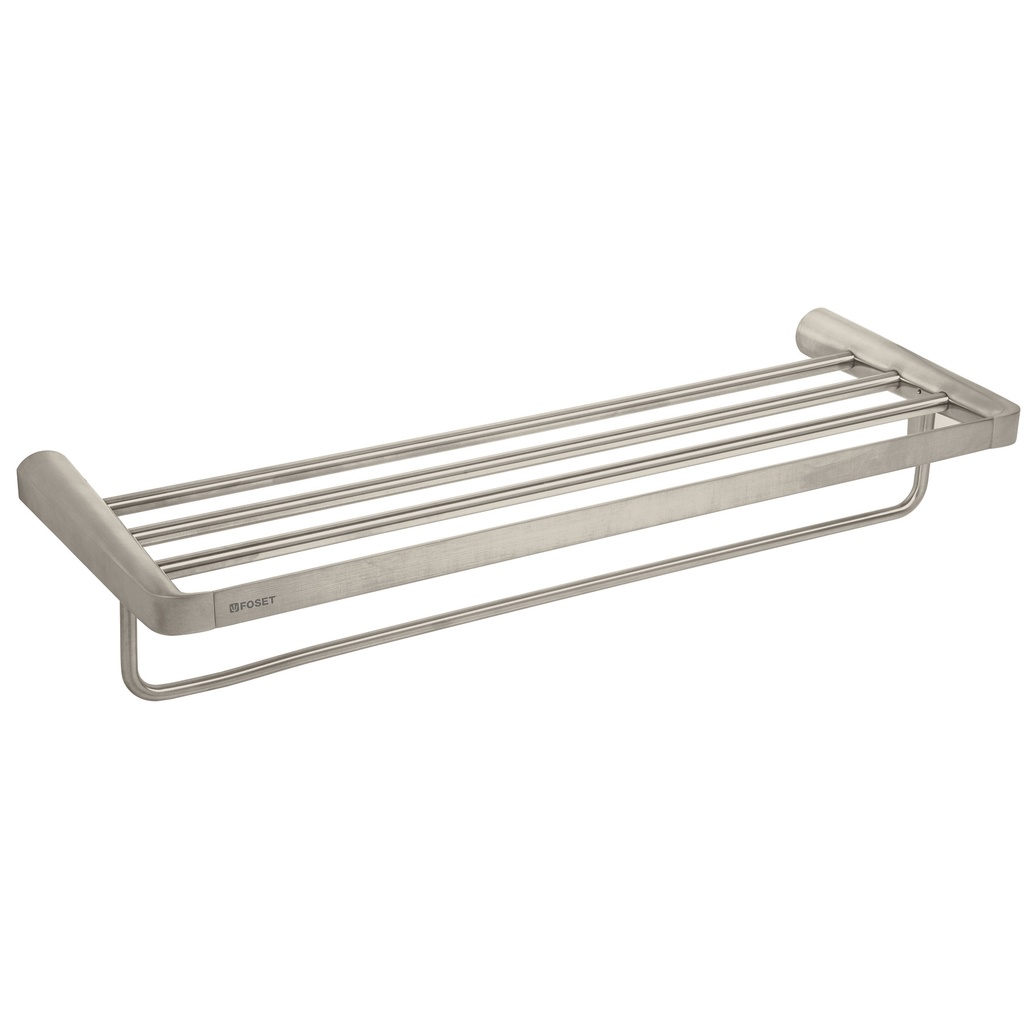 Repisa de laton portatoalla en acabado satin, Foset Riviera