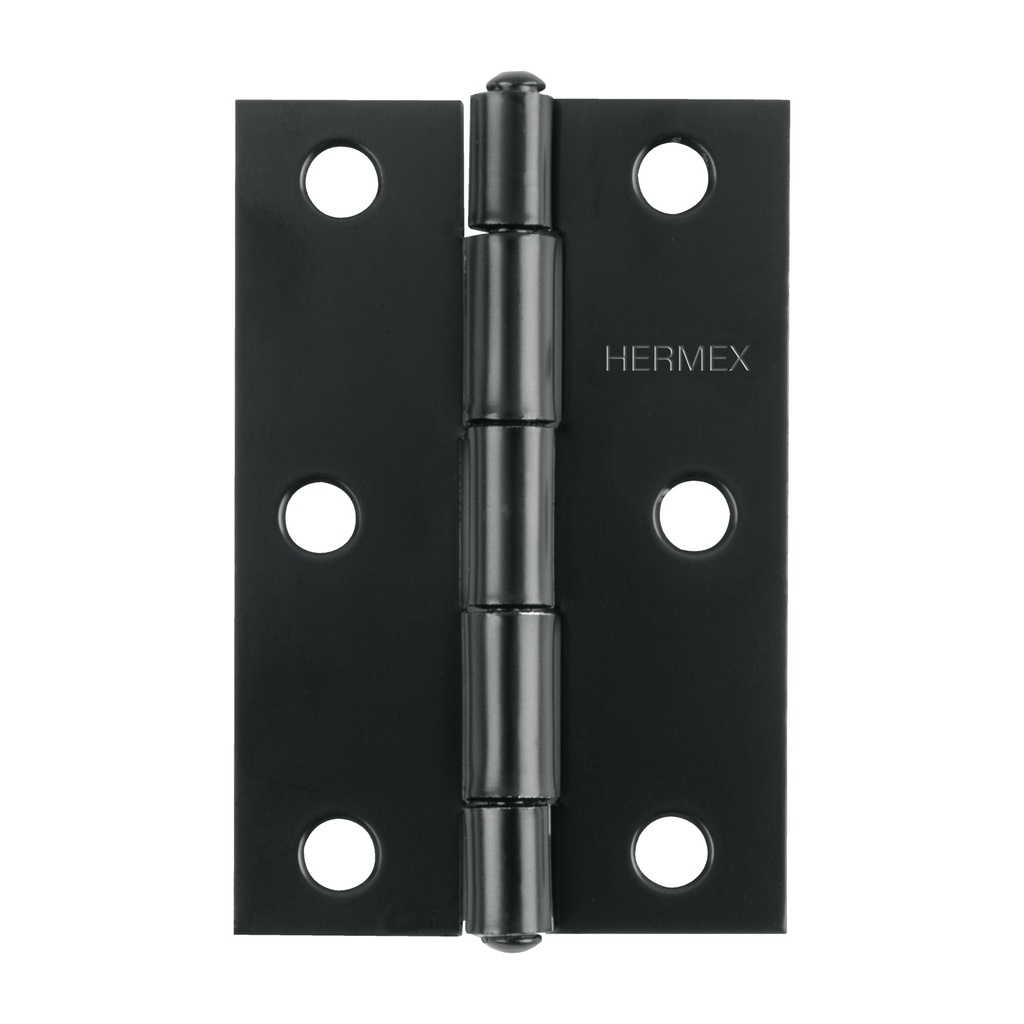 Bisagra rectangular 3' negra, Hermex