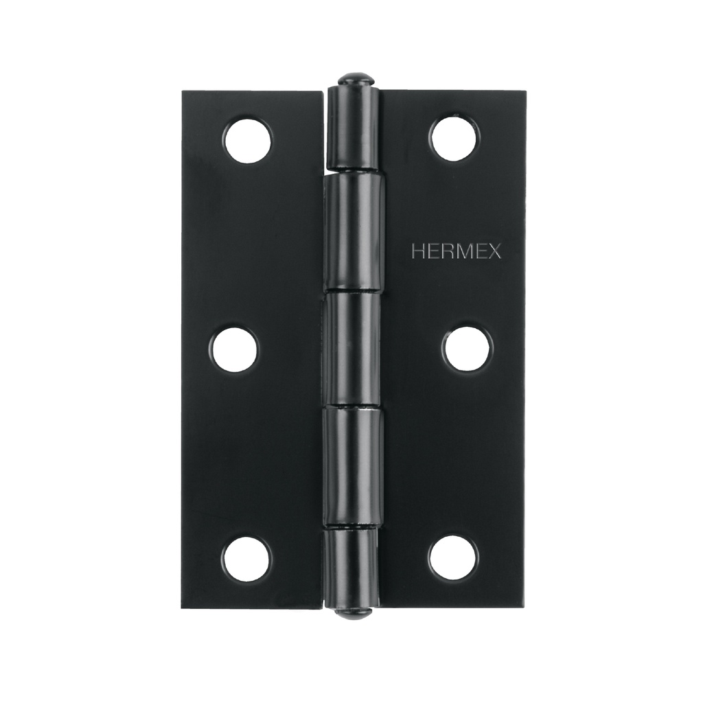 Bisagra rectangular 3-1/2' negra, Hermex