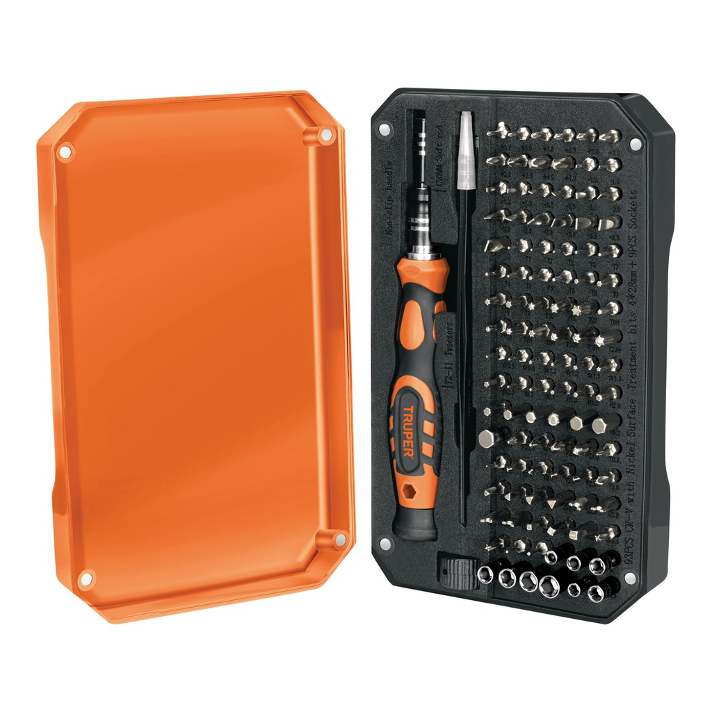 Desarmador de precision con 106 puntas intercambiables