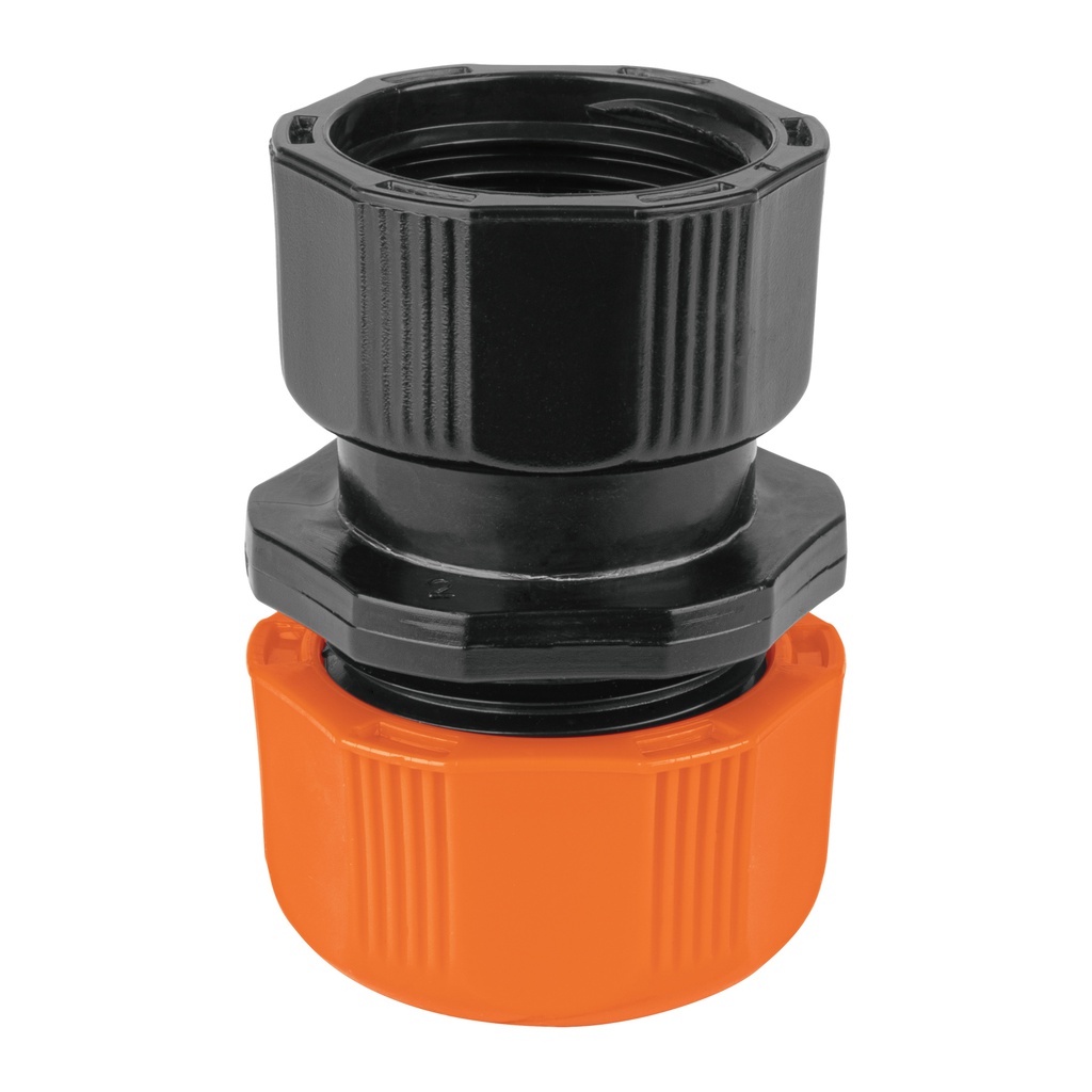 Conector 1/2' hembra de ABS con tuerca de ajuste manual