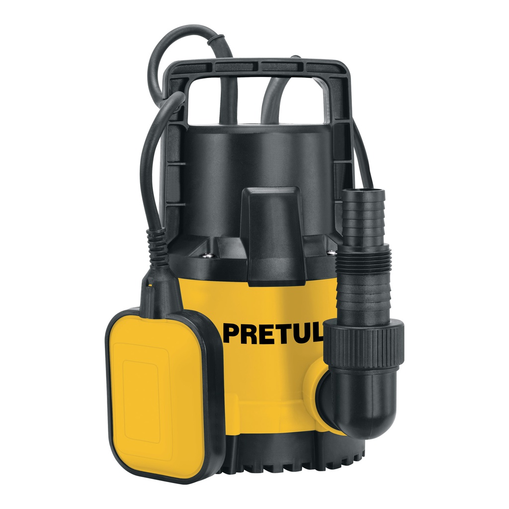 Bomba sumergible plastica, 3/4 HP para agua limpia, Pretul