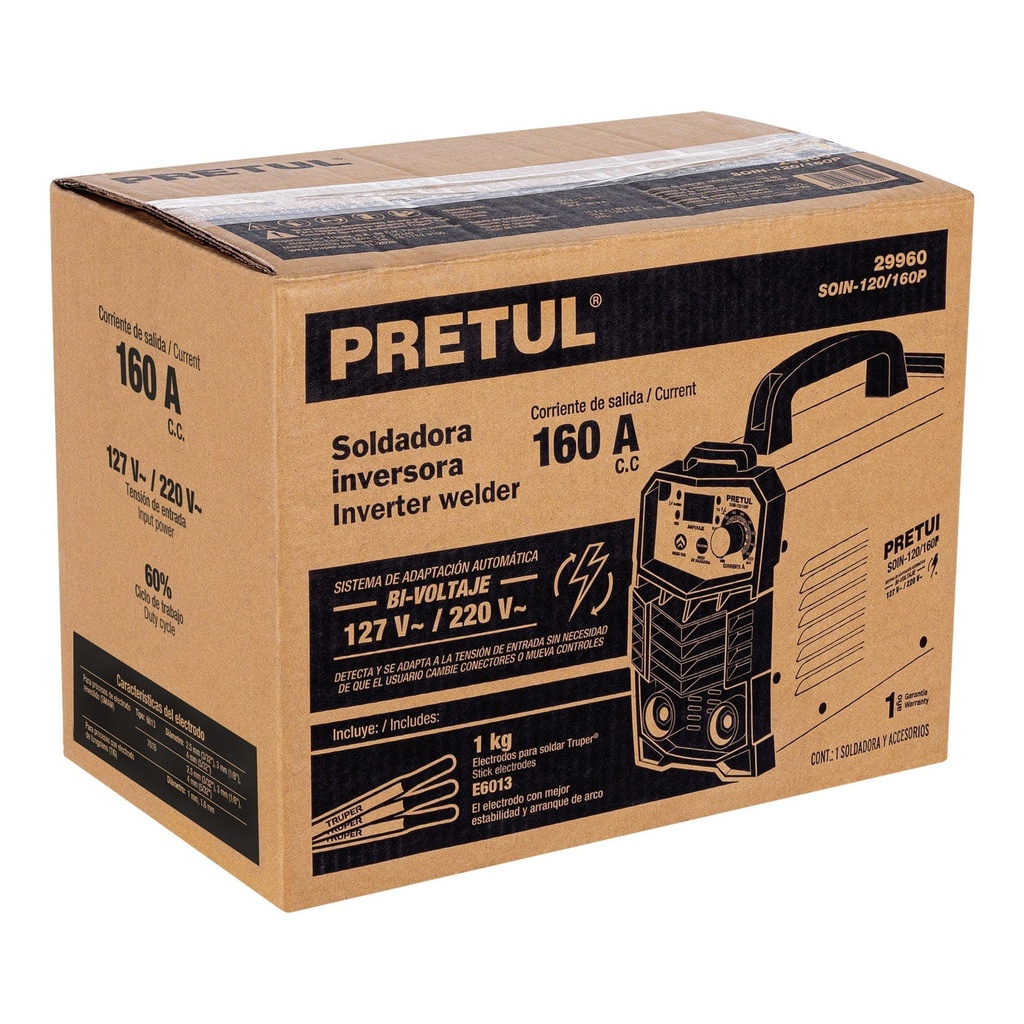 Caja de empaque de repuesto para SOIN-120/160P, Pretul