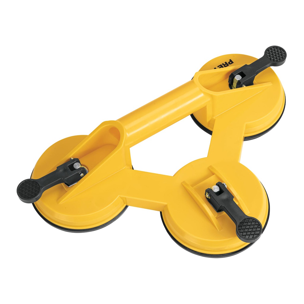 Ventosa de plastico para vidrio, 3 copas de succion, Pretul