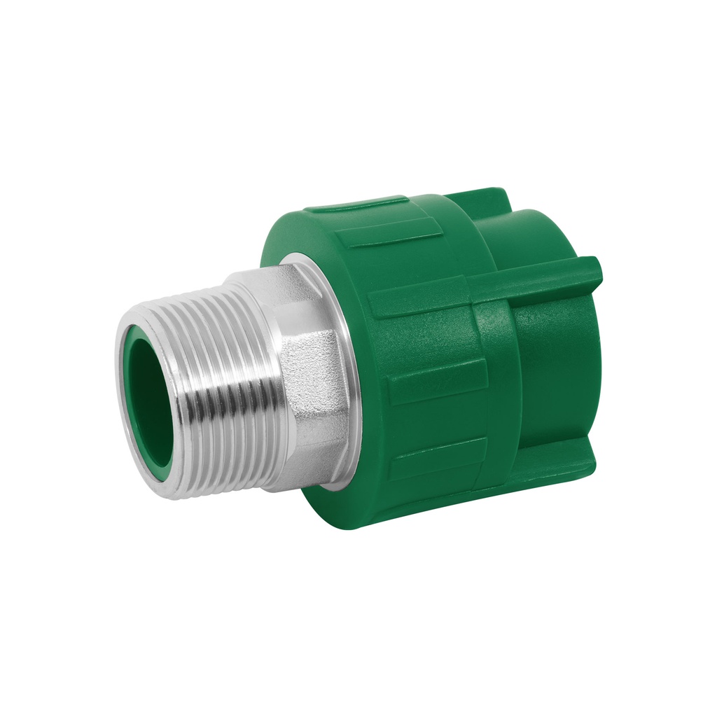 Adaptador PPR 1-1/4' macho con inserto metalico, Foset