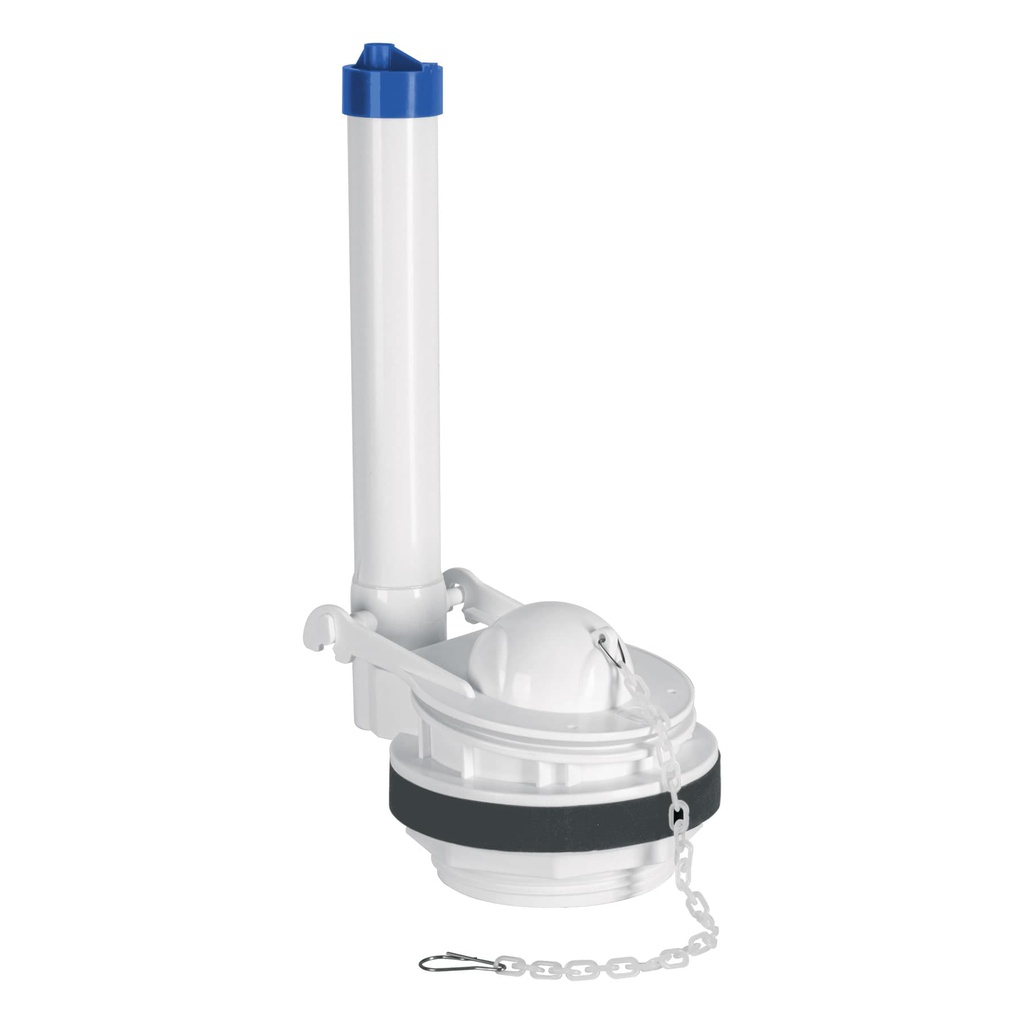 Valvula de descarga 3' para WC de 2 pzas, cadena plastica