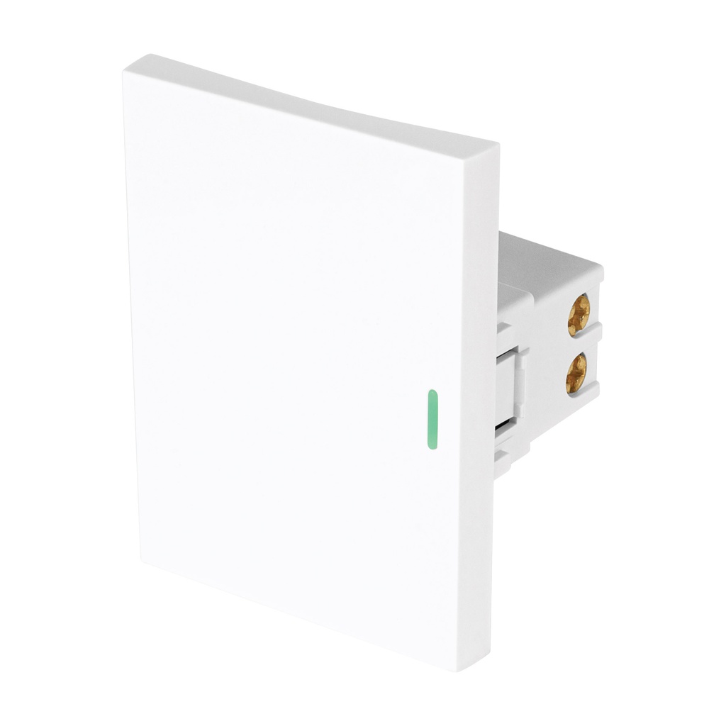 Interruptor de 3 vias blanco de 3 modulos, linea Lisboa