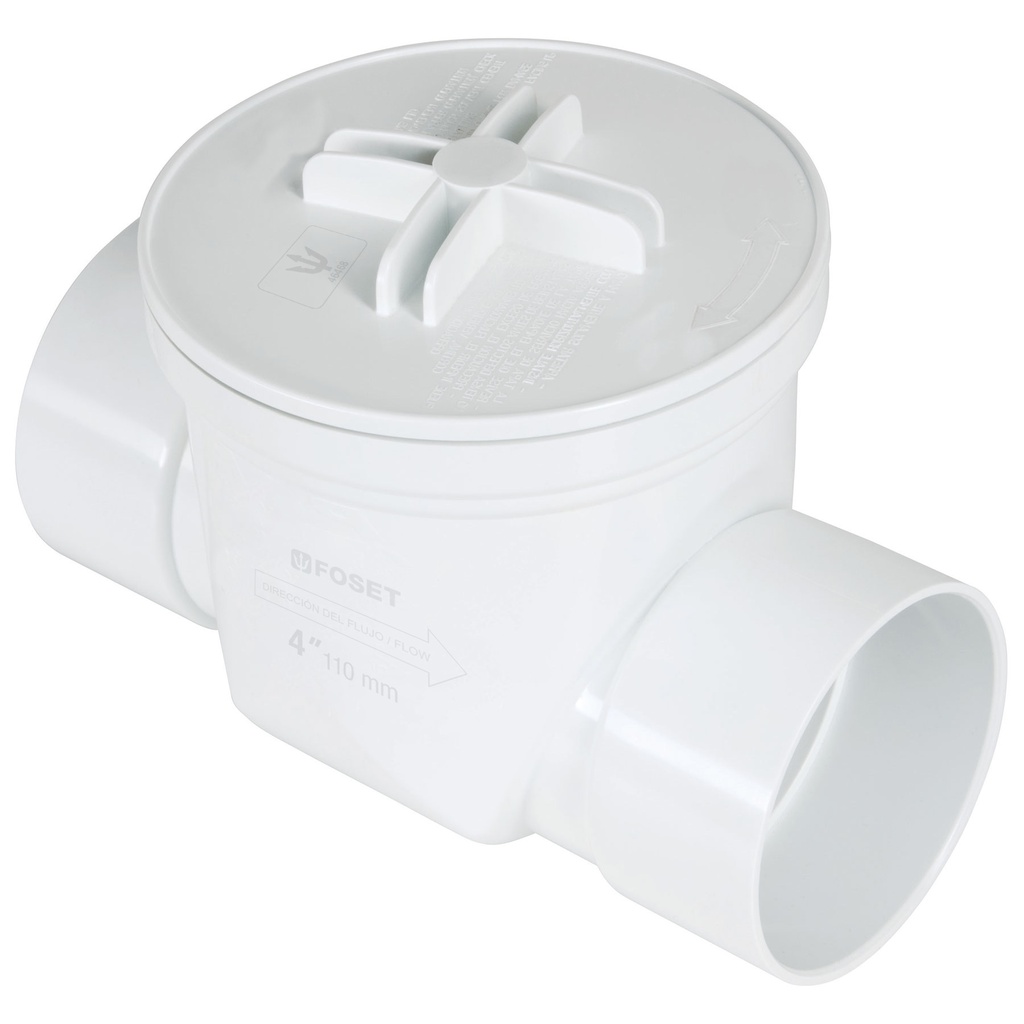 Valvula antirretorno de ABS de 4', Foset