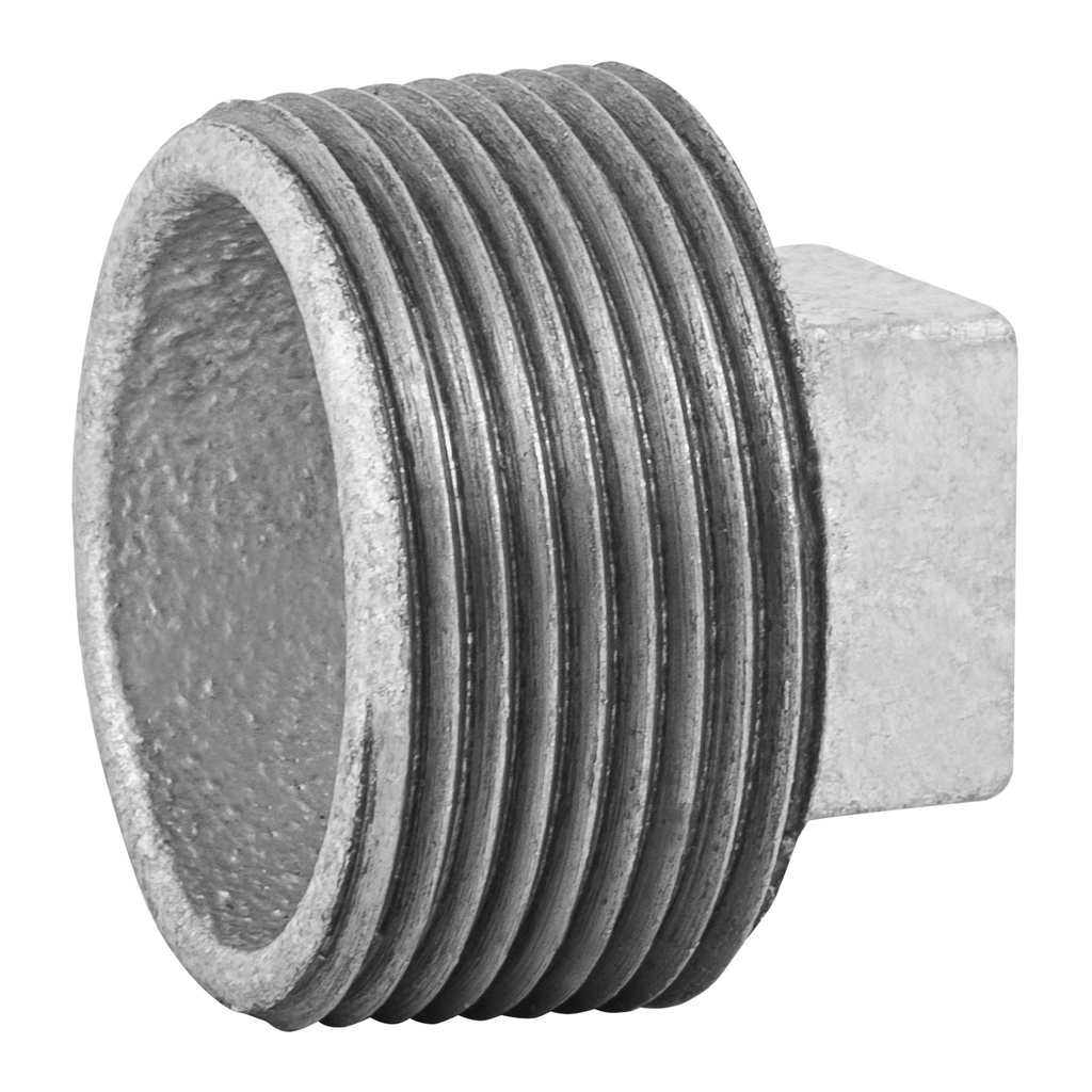 Tapon macho 1-1/4' de acero galvanizado, Foset