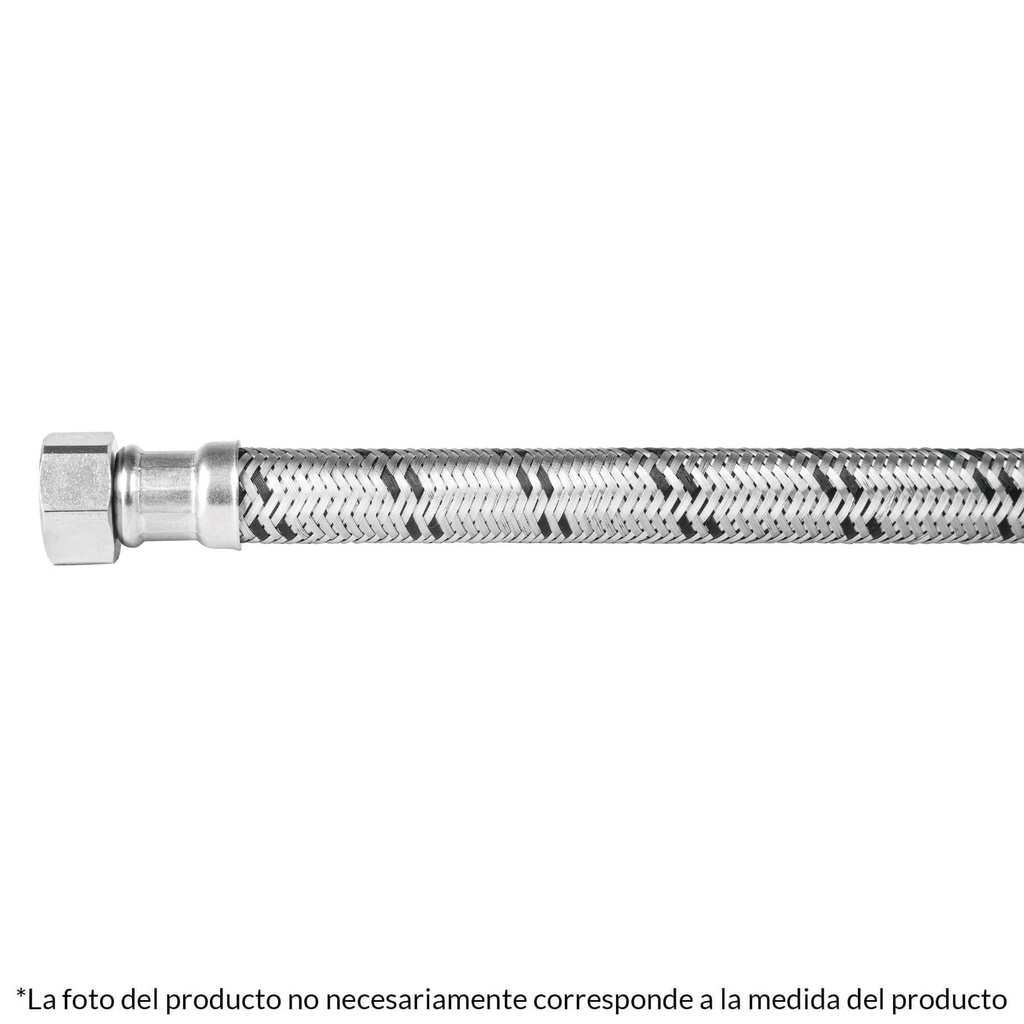 Manguera para boiler, acero inox, 1/2'x1/2', 150 cm, Foset