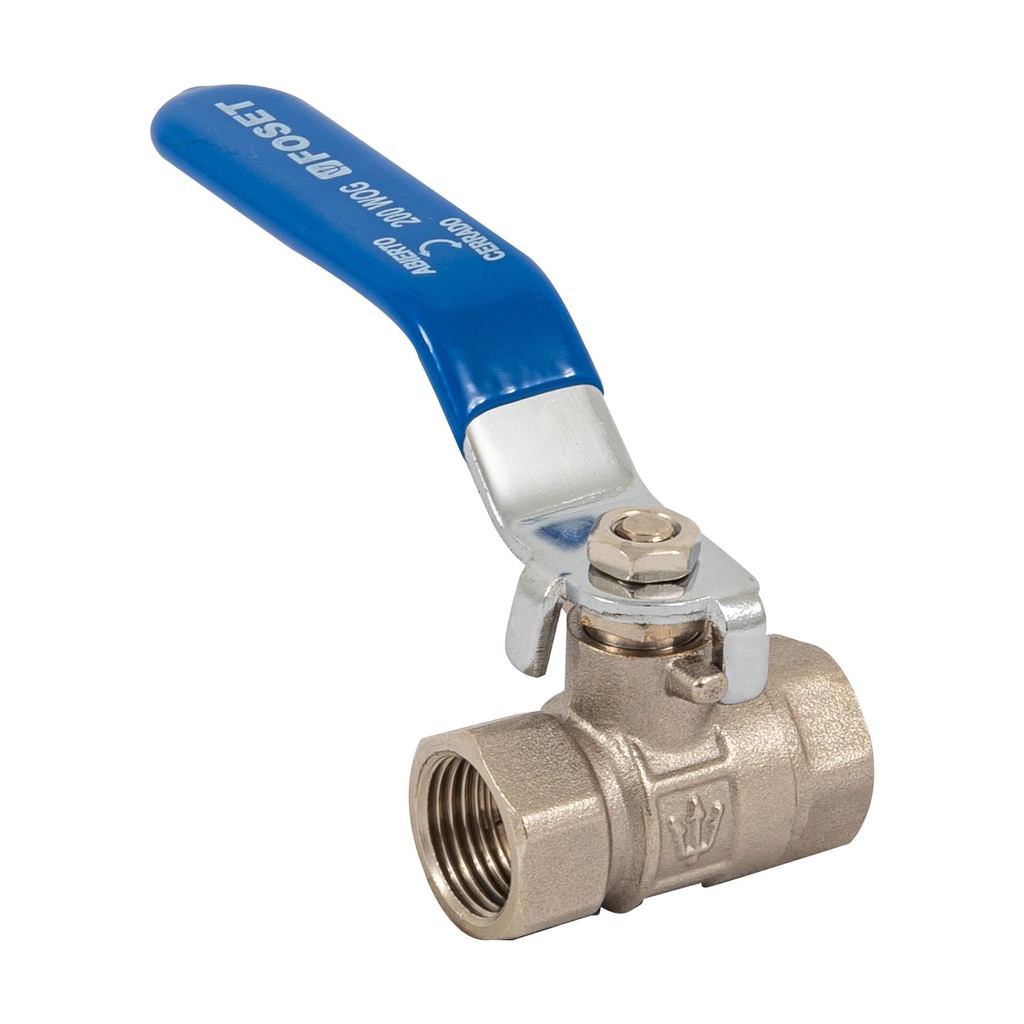 Valvula de esfera de laton, roscable 3/8', Foset