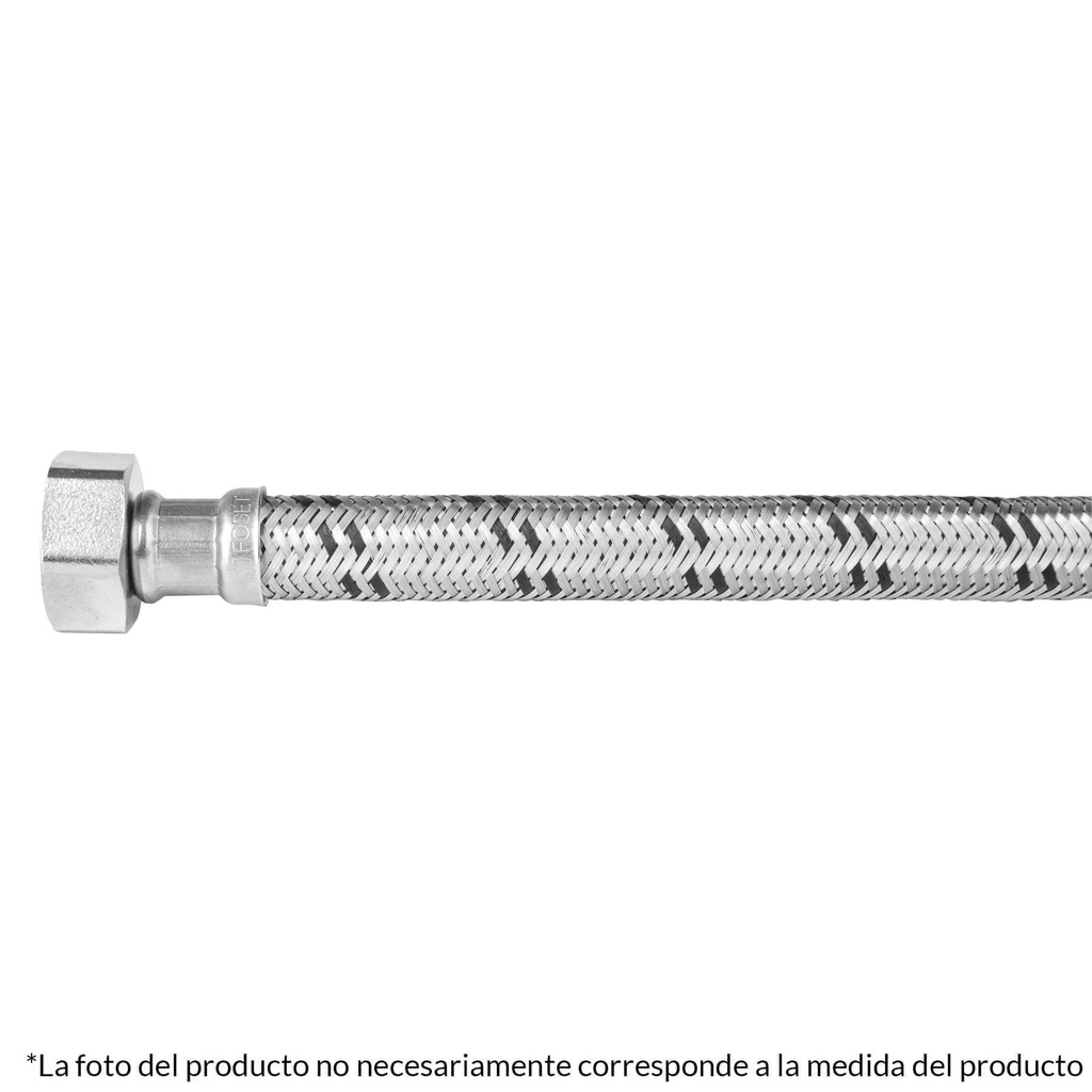 Manguera para boiler, acero inox, 3/4'x3/4', 80 cm, Foset