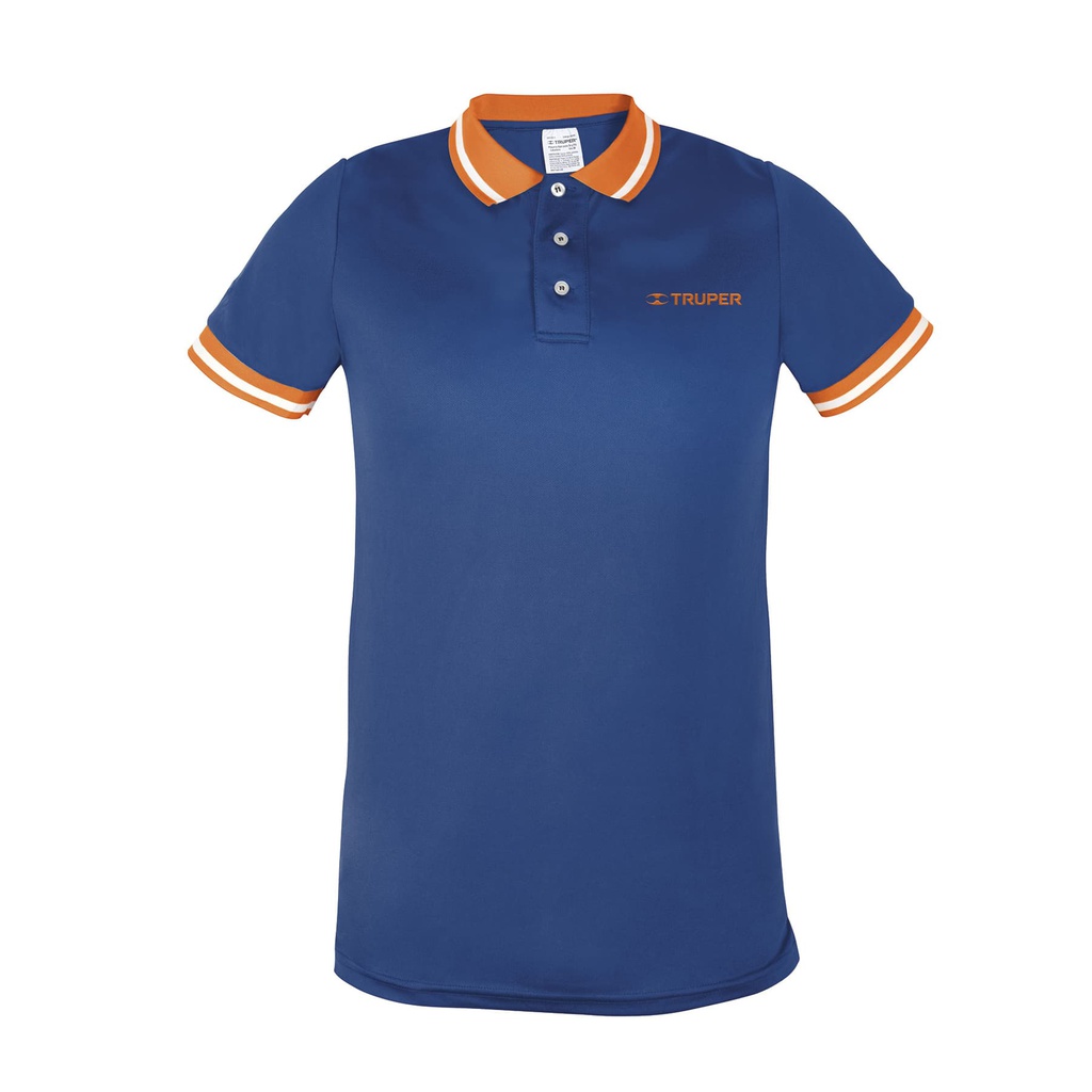 Playera polo performance para hombre, azul, M, Truper