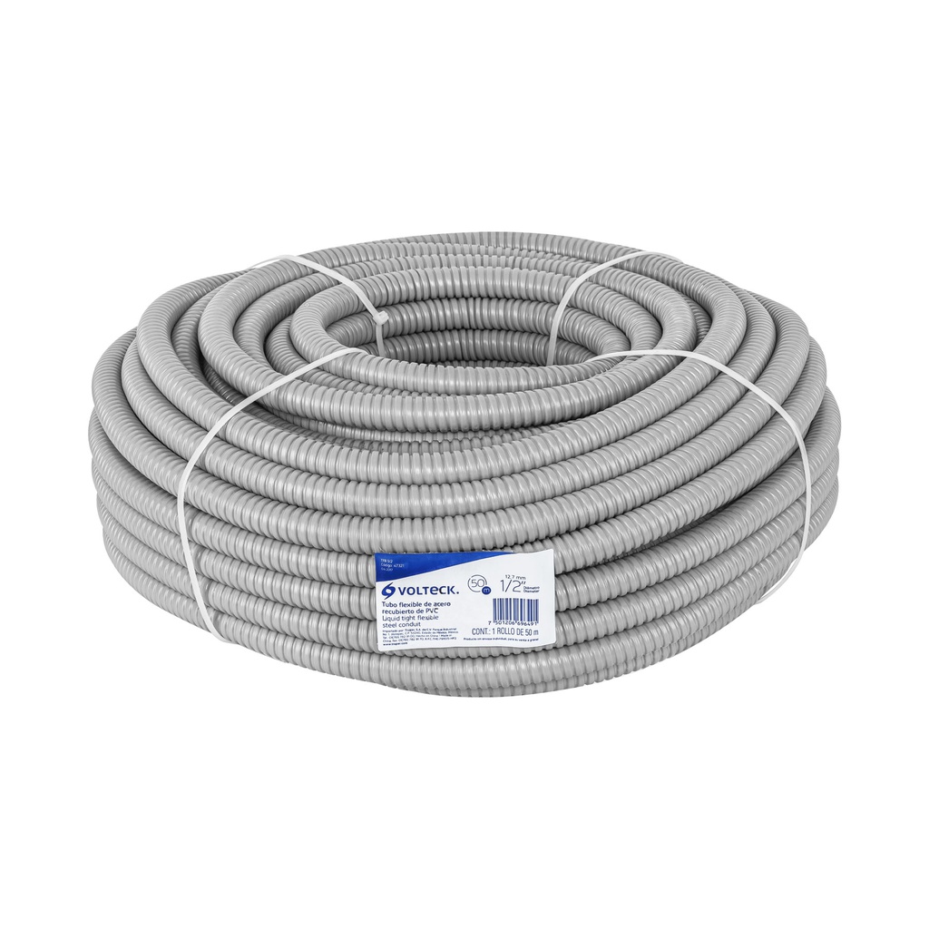 Rollo de 50 m de tubo flexible liquid tight de 1/2', Volteck