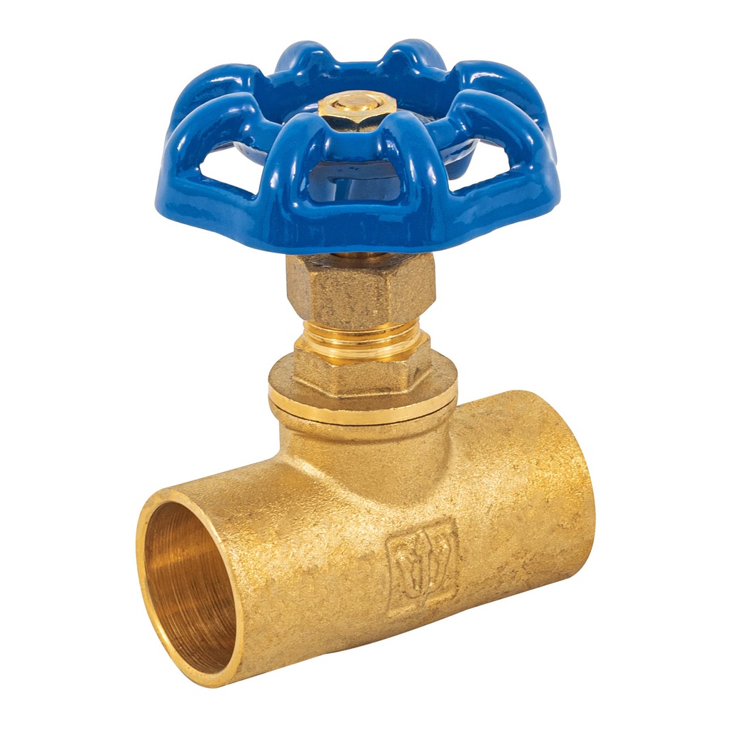Valvula de globo de laton, soldable de 3/4', Foset