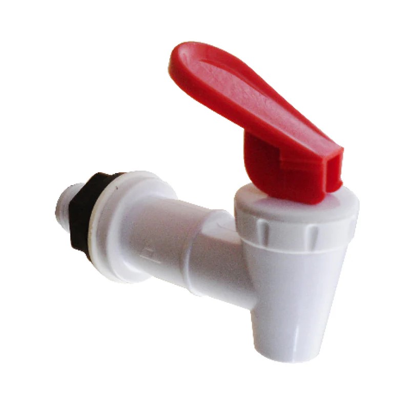 Llave Para Dispensador de Agua Macho 5/8" PALANCA ROJA 2916