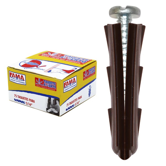 Cajita Con   75 Taquetes Avierto 5/16"  (9492)