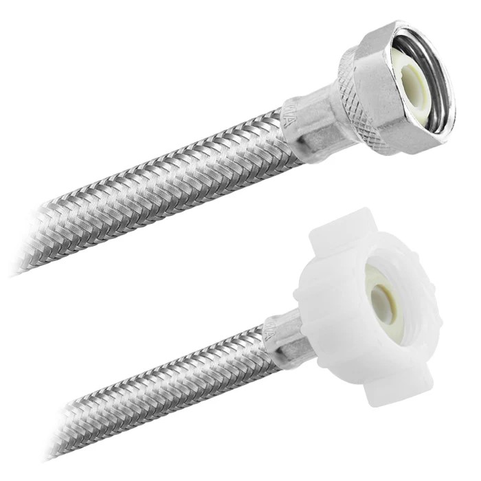 FamaFlex Premium Para Sanitario 1/2" FIP x 7/8" AM x 30cm.-12"  (3627)