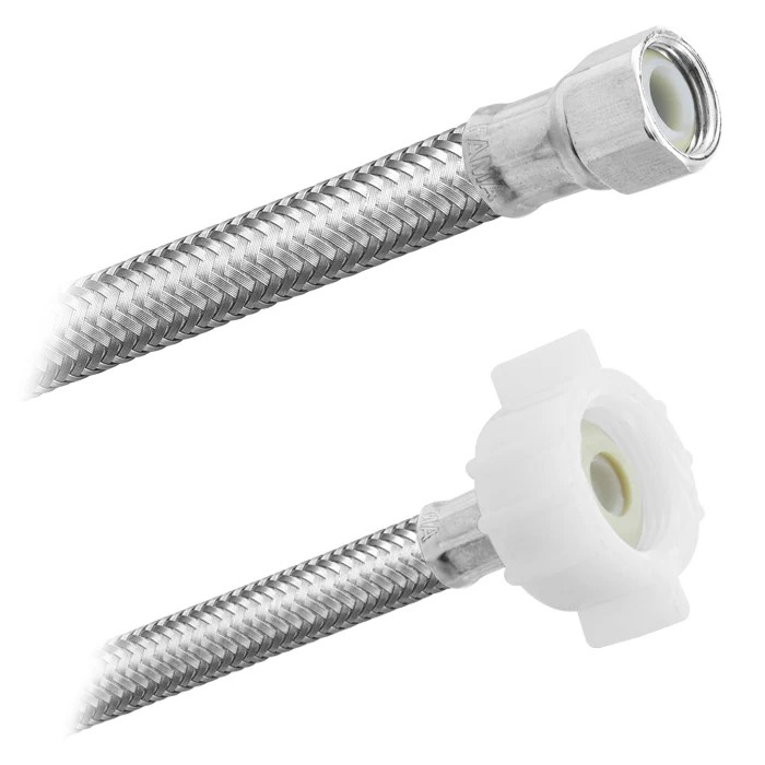 FamaFlex Premium Para Sanitario 3/8" COMP X 7/8" AM X 22cm.-9"  (3543)