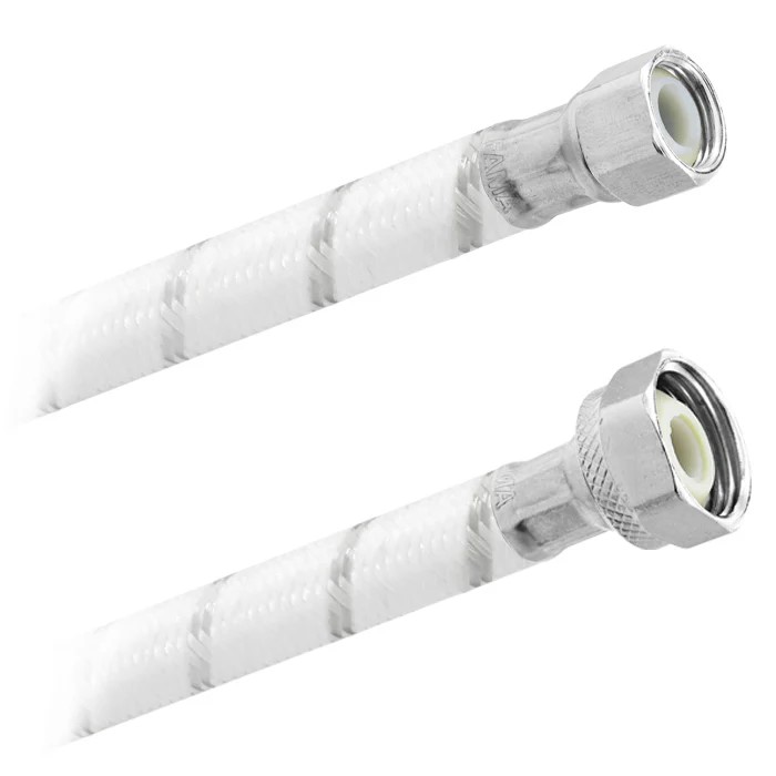 FamaFlex Poli-Acetal Para Agua Potable 3/8" COMP. x 1/2" FIP x 30cm.-12"  (3810)