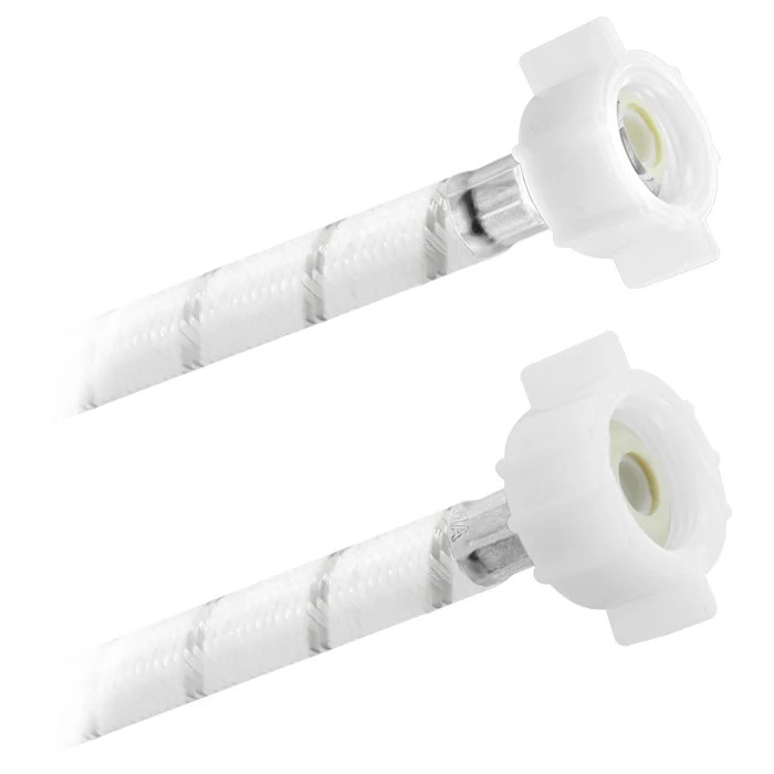 FamaFlex Poli-Acetal Para Sanitario 1/2" AM x 7/8" AM x 50cm.- 20"  (3866)