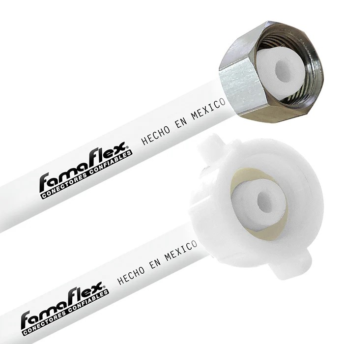 FamaFlex PoliMax Para Agua Potable 3/8" COMP. x 1/2" AM x 45cm.-18"  (2033)