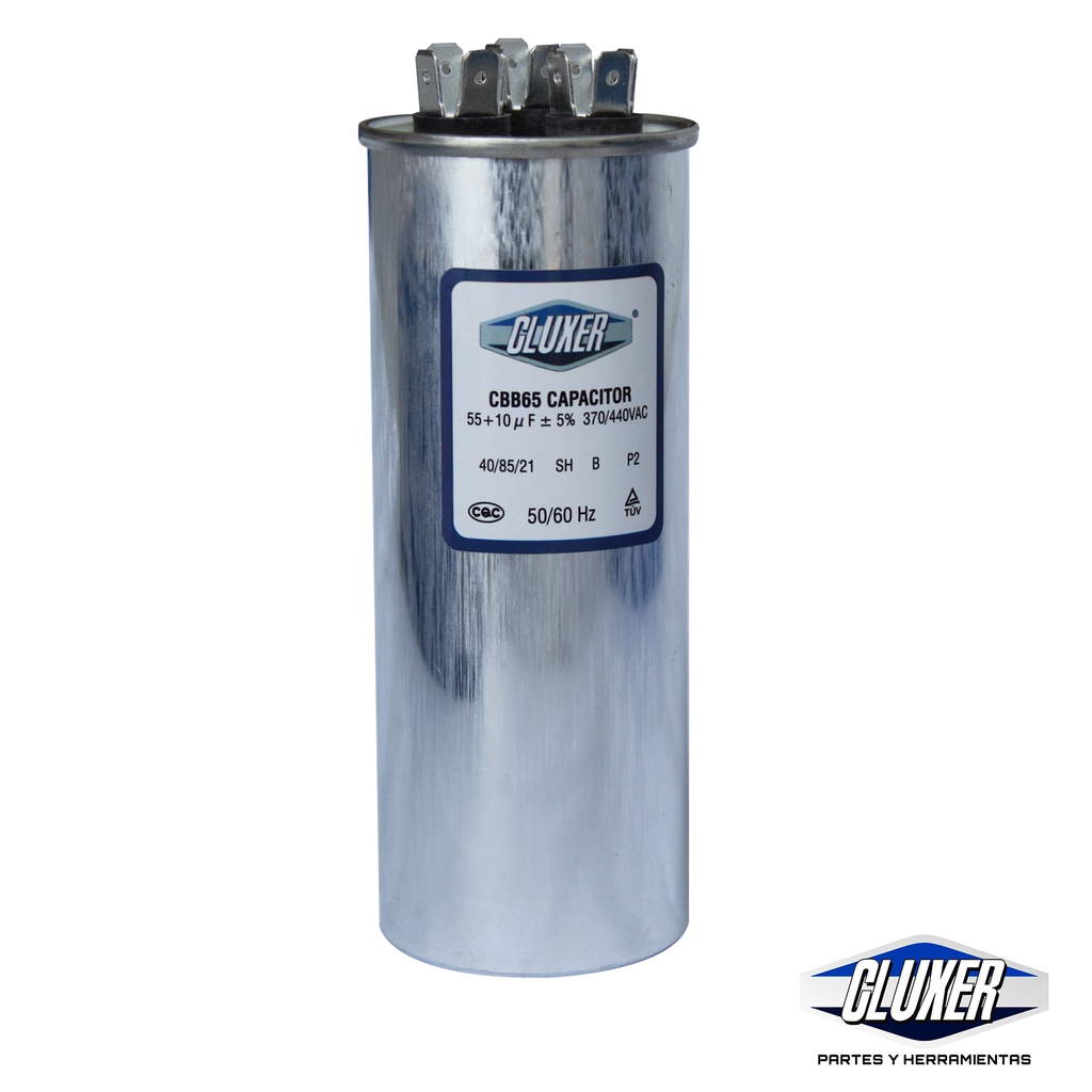 1 Capacitor De Trabajo 55/10mf, Dual 440-370vac  50/60hz