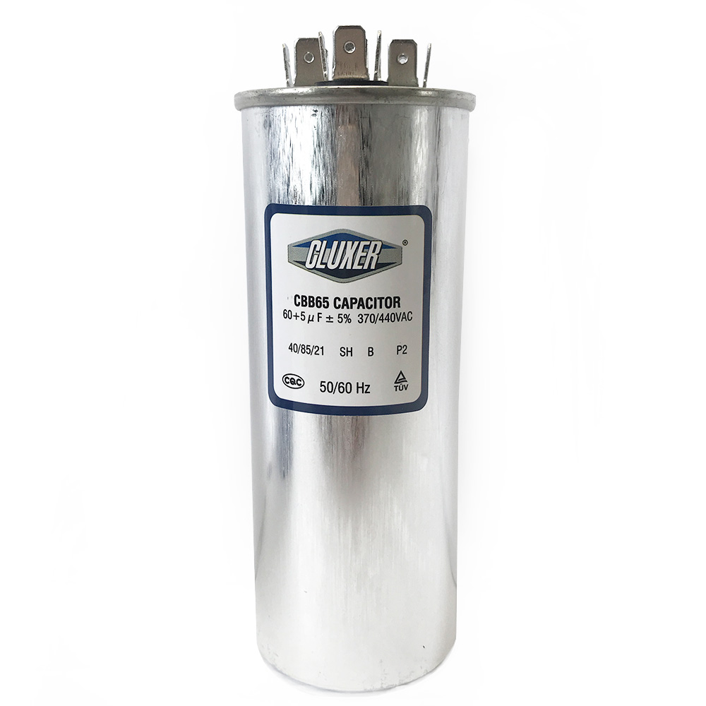 1 Capacitor De Trabajo 60/5mf, Dual 440-370vac +-5%, 50/60hz