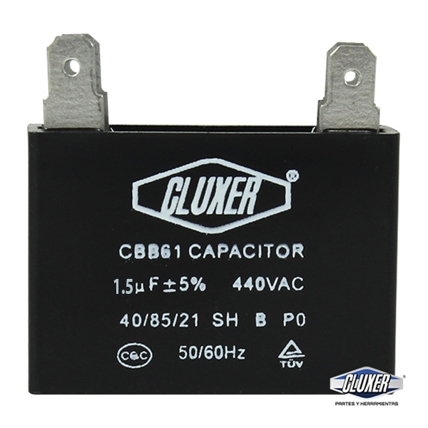 1 Capacitor De Ventilador 1.5mf, Dual 440-370vac 50/60hz