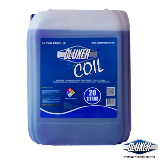 Limpiador Morado De Serpentin Coil Cleaner Cluxer Porron 20l