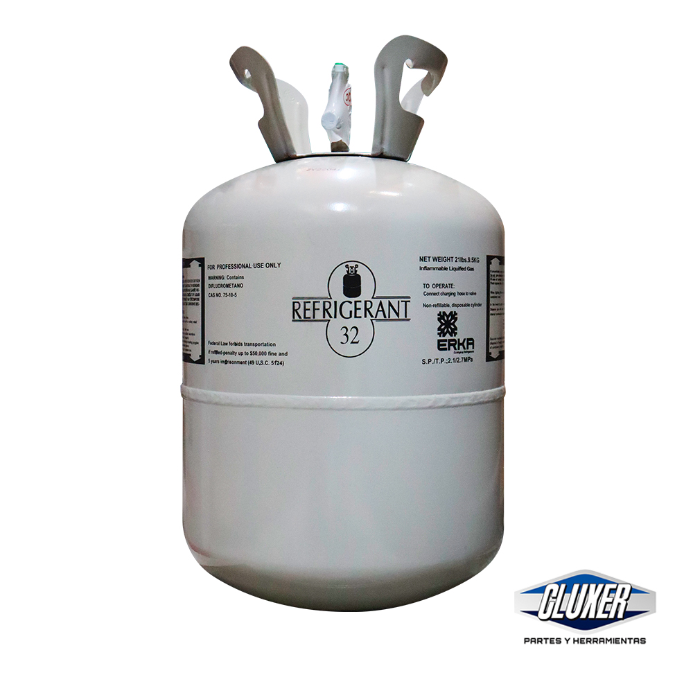 Gas Refrigerante R-32 10Kg. Modelo: CXR-32-10B