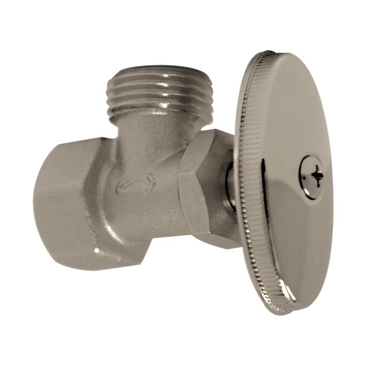 LLAVE DE CONTROL ANGULAR DE LATON 1/2 X 1/2 ROSCABLE SIN TUE