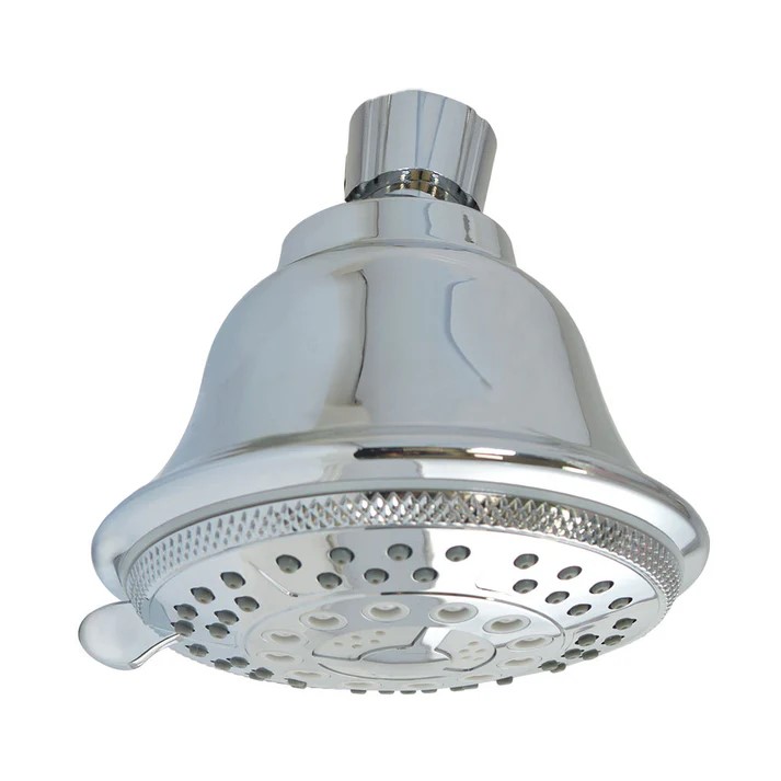 REGADERA REDONDA 3.8" C/5 FUNCIONES AC.CROMO