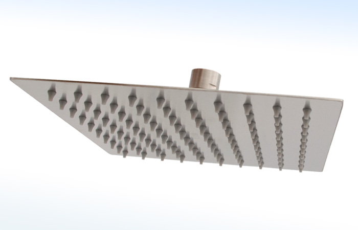 REGADERA DELGADA CUAD.8X8" AC.INOX. AC.SATINADO