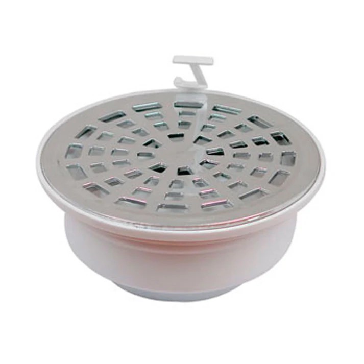 RESUMIDERO REDONDO EN BOLSA DE PP C/REJ.CROMO P/TUBO 2-4"