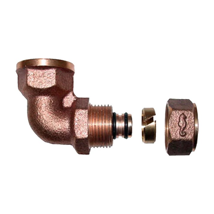 CODO COMB.DE LATON P/FIERRO-TUB PLAST.C/A ALUM 1/2"