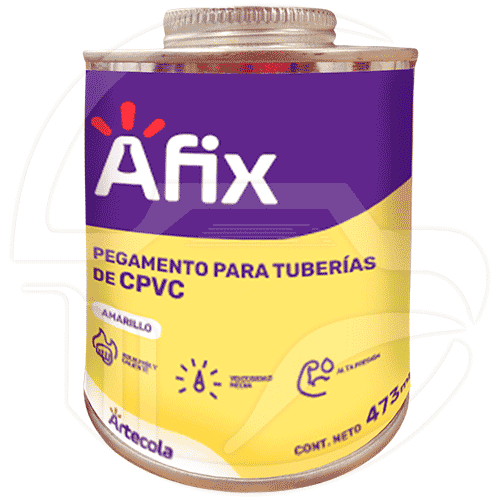 AFIX ADH.CPVC AMAR. 473ml.