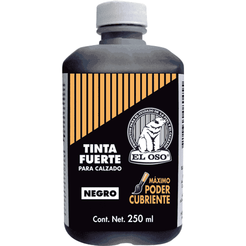 TINTA FUERTE EL OSO   250ML.NEGRA