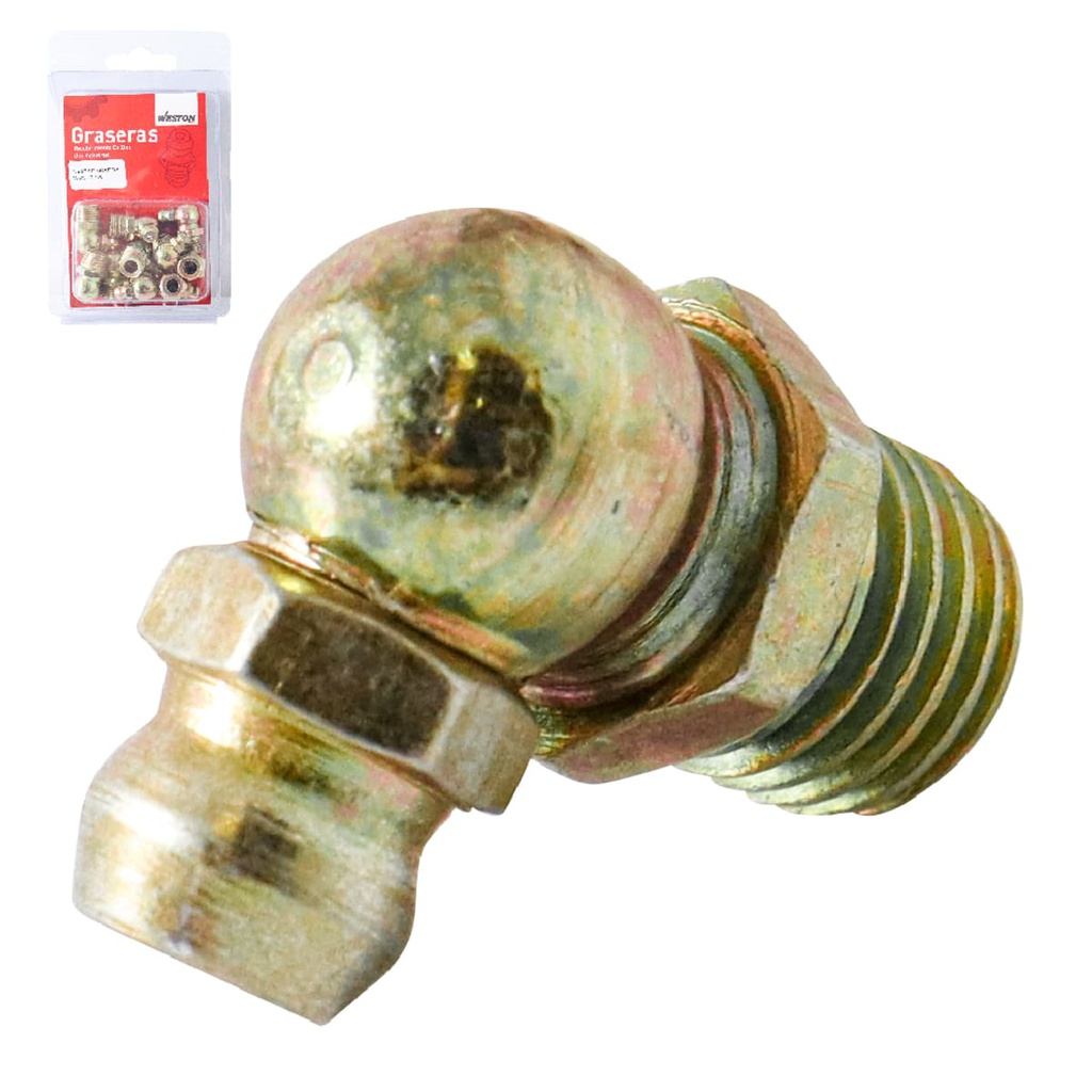 GRASERA 1/4"-28 90 GRADOS H-190 (Precio x pieza - Empaque c/200 pzas)