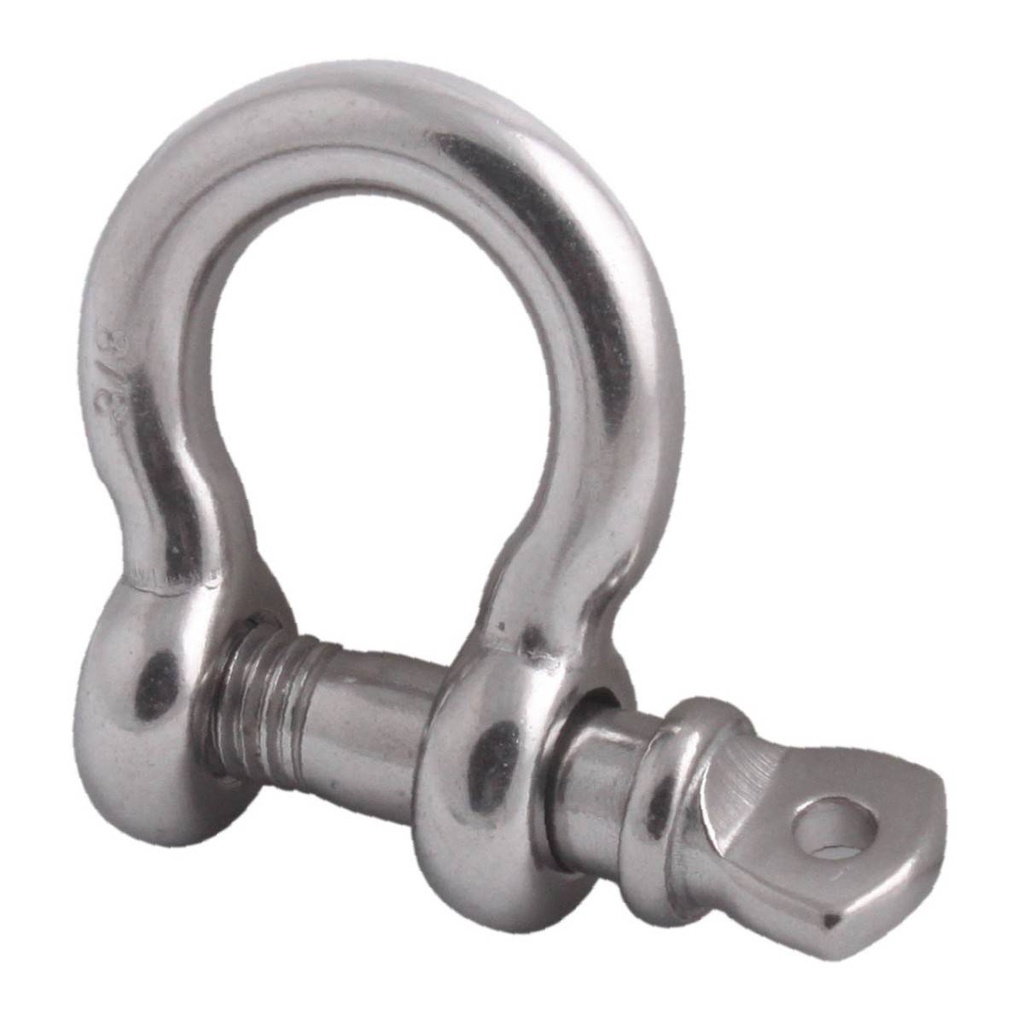 GRILLETE P/CABLE 1/4" ACERO INOX.