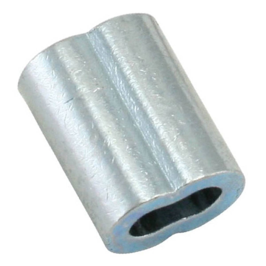 CASQUILLO DE ALUMINIO DOBLE 1/8"