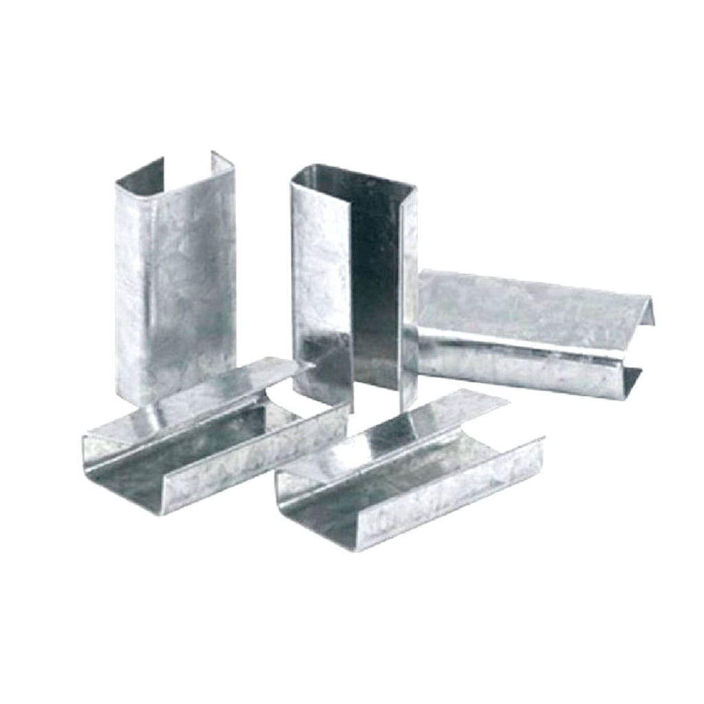 SELLO PARA FLEJE NEGRO MANUAL 1/2" (bolsa c/1000 piezas)