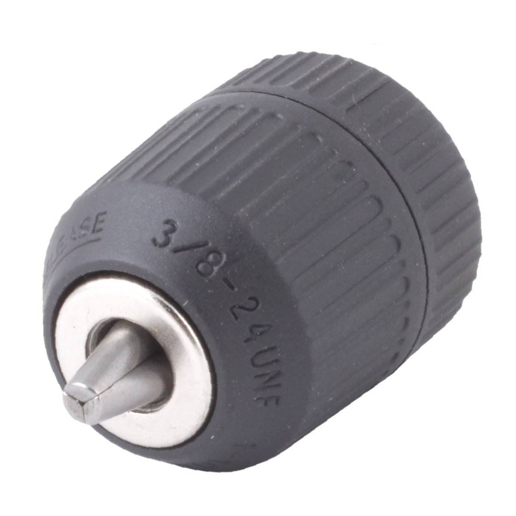 BROQUERO PLASTICO SIN LLAVE 3/8" MONTAJE ROSCA 3/8"-24