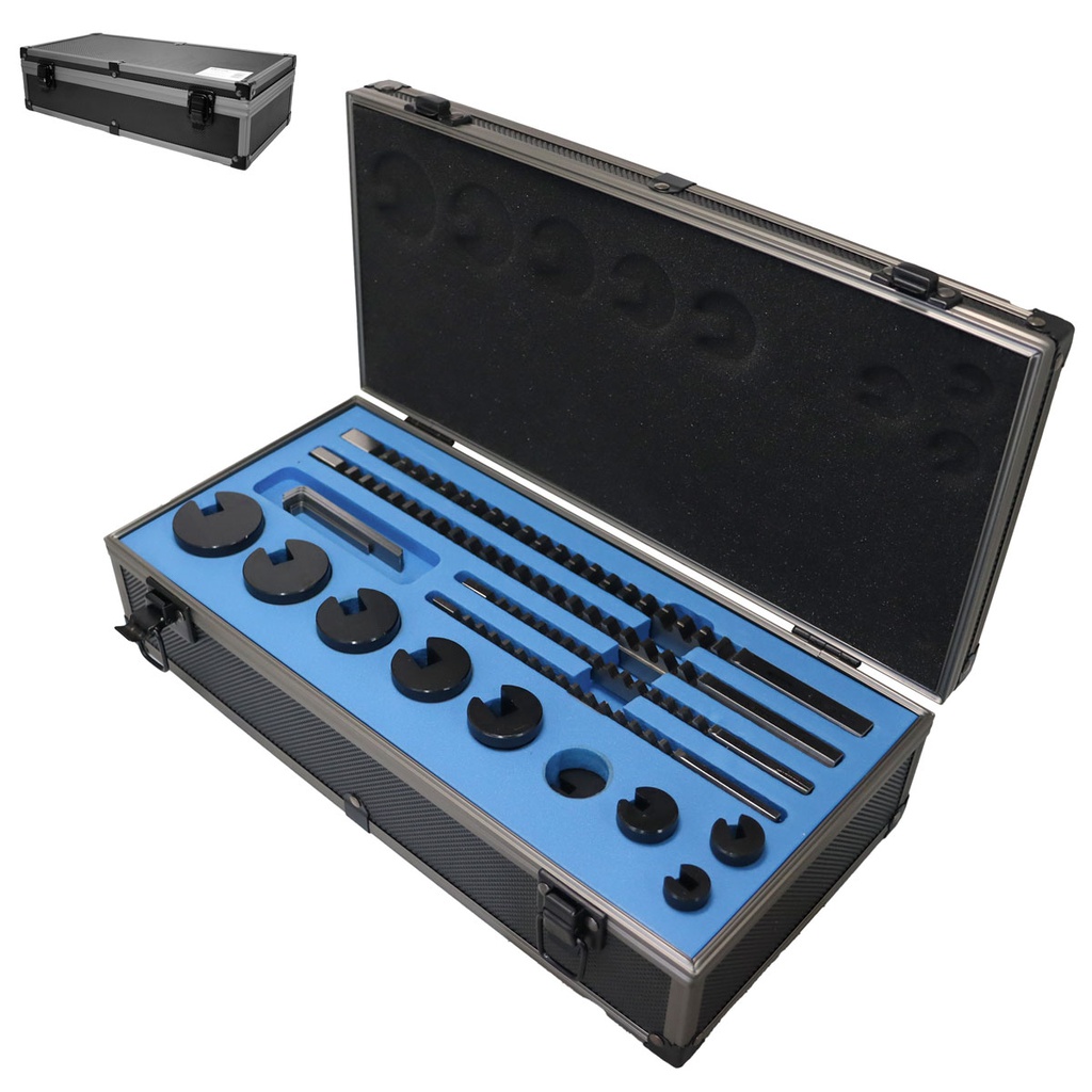 JUEGO  BROCHAS 1/8"B, 3/16"B ,1/4"C , 3/8"C. 18PC.