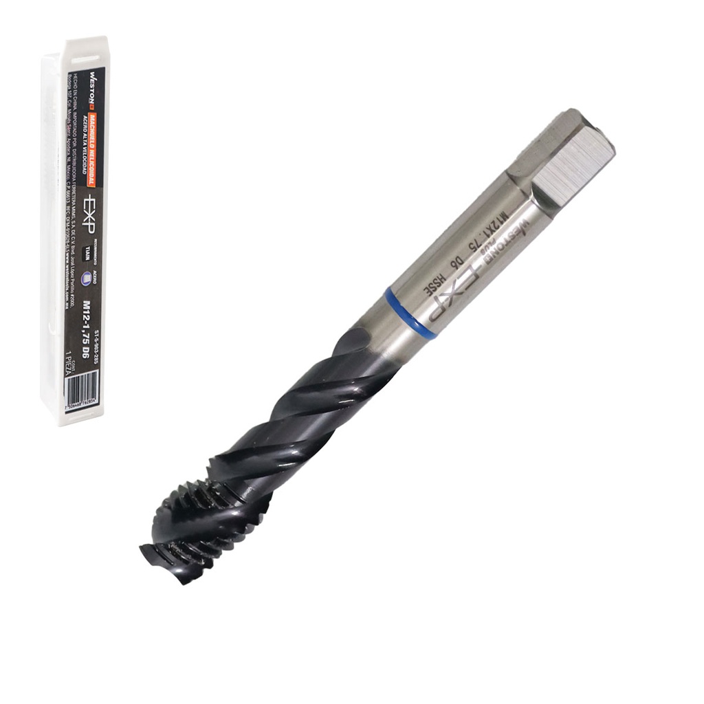 MACHUELO AAV C/TiALN HELICOIDAL M12-1.75 P/ACERO WP EX-P