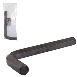 LLAVE HEXAGONAL L CORTA 22MM  (PRECIO X PZA - EMPAQUE C/1 PZA)